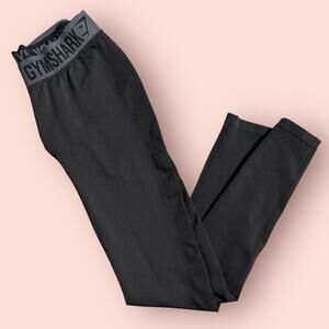 Gymshark Flex Leggings Medium Black Seamless DRY Low Rise Stretch Workout Pants